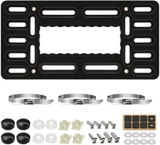XCLPF Front License Plate Bracket,No Universal Black license plate bracket 