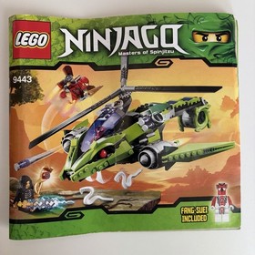 Lego Rattlecopter 9443 Ninjago 100% Complete Set Lloyd Garmadon Kai Snake Ninja