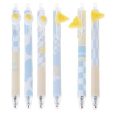 6x 0.5mm Neutral Pens Retractable Gel Ink Pen Smooth Writing Pens for Journaling