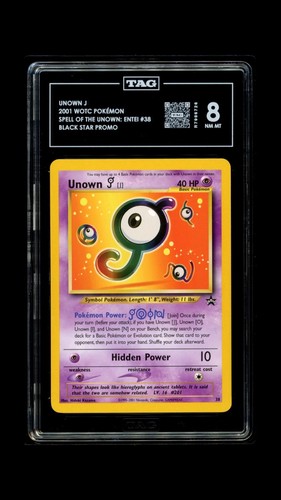 Unown [J] graded TAG 8 for sale on eBay