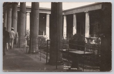 s27690 Haus des Vetti Garten Pompeji Italien RP Postkarte