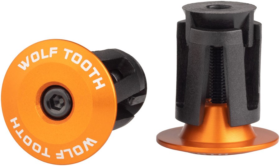 Wolf Tooth Alloy Bar End Plugs - Orange 5090₽