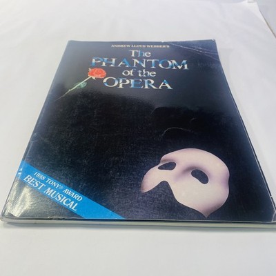 1988 Tony Award Best Musical, The Phantom Of The Opera, Music Book Vtg Ppbk