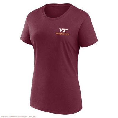 NCAA Virginia Tech Hokies Women's Bi-Blend Crew T-Shirt - L *SEE DEAL!!!*