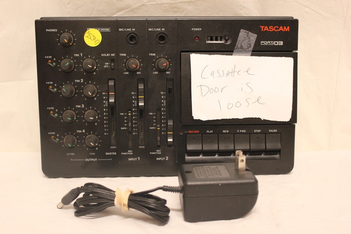 TASCAM PORTA 03 MK2 4トラックカセットレコーダー中古品 TASCAM PORTA 03 Ministudio MKII Analog Cassette Recorder PORTA03