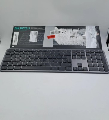 Logitech MX Keys S Kabellose Folientastatur - Hellgrau, Deutsch