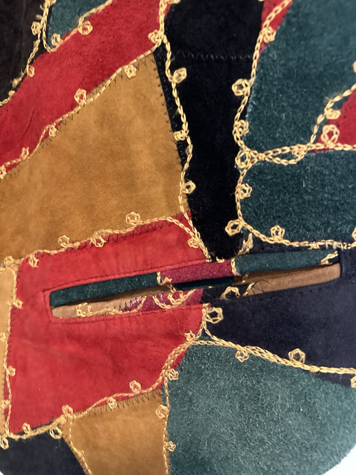 VTG Cheyenne Outfitter Patchwork Leather western … - image 5