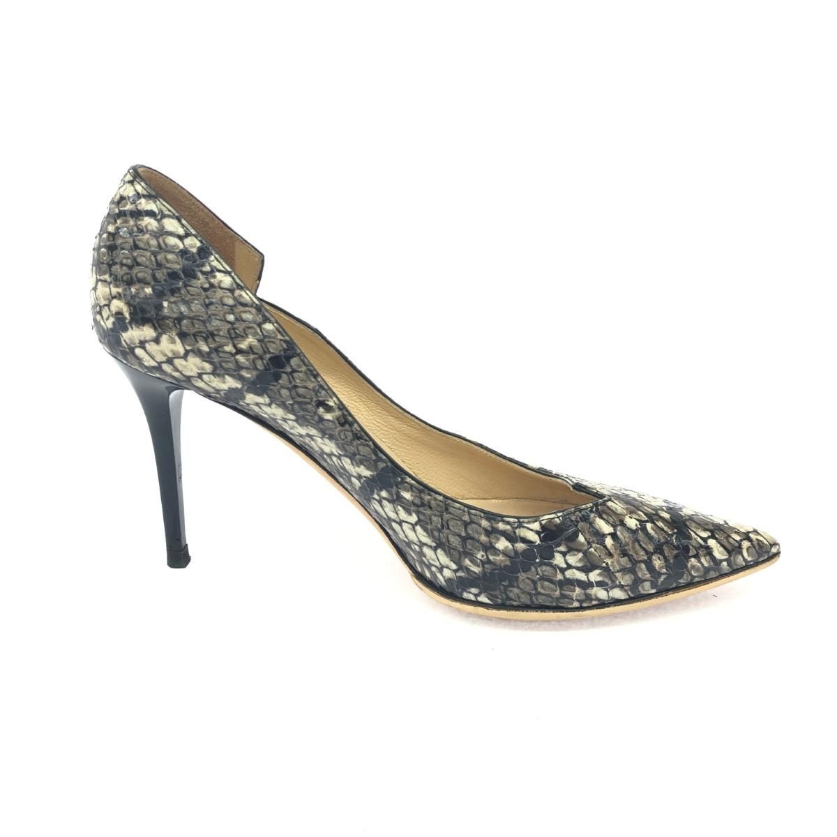 JIMMY CHOO Python Embossed Pumps EU35/US5 Brown W… - image 3