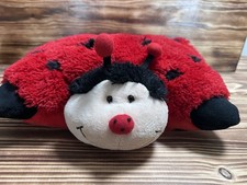 Pillow Pets Pee Wee Ladybug 11 Red Black MS Lady Bug Soft Stuffed Plush
