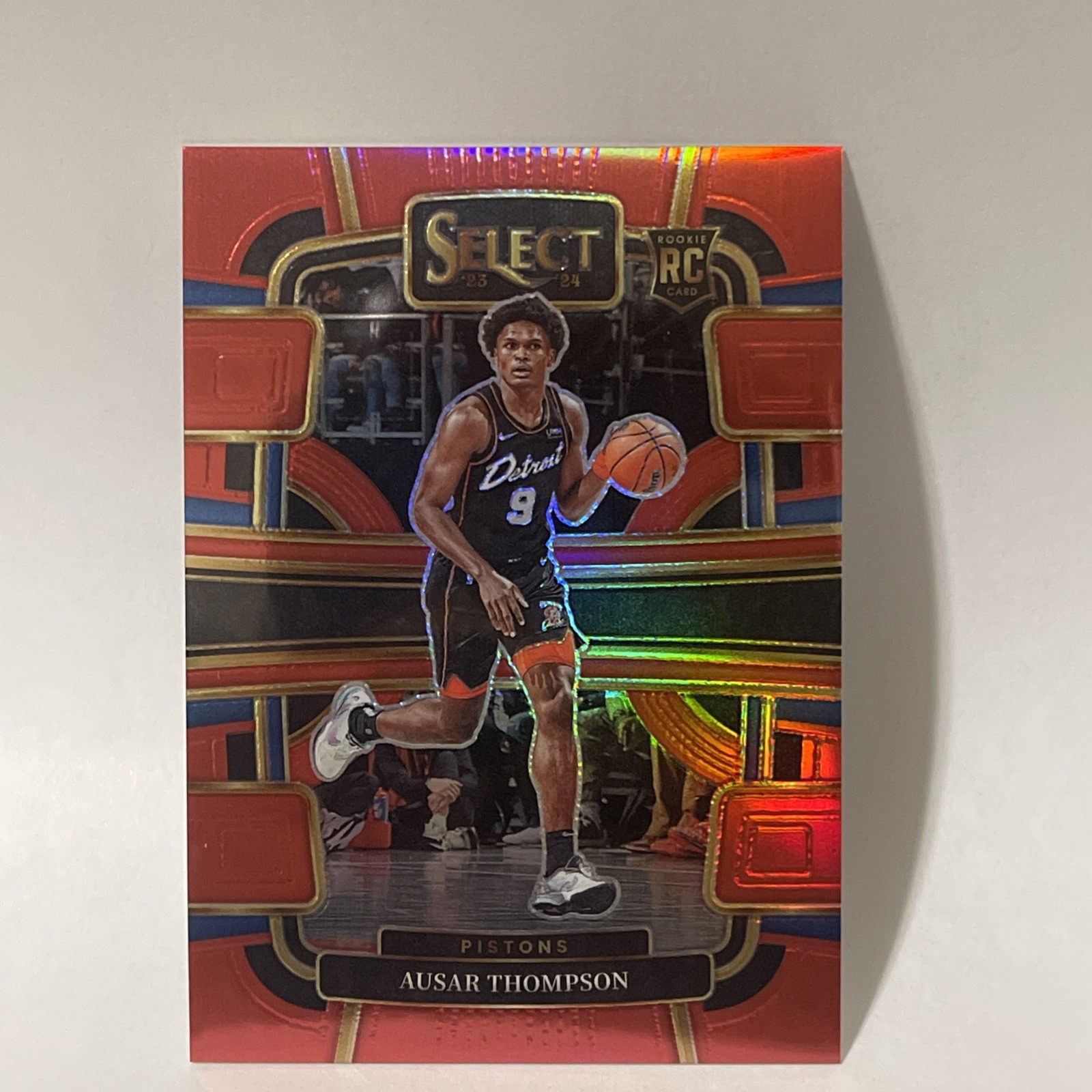 2023-24 Panini Select #95 Ausar Thompson Red Prizms #/199