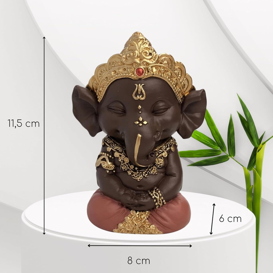 Zucca Feng Shui Wu Lou In Ottone - Porta Fortuna, Altezza 10 Cm