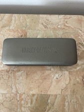 Harley Davidson Light Gray  Black Clamshell Hard Glasses Sunglasses Case