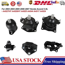 Engine Motor Mount Kit For 2003-2007 Honda Accord 3.0L AT Transmission 6PCS