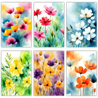 PARTH iMPEX 36 Floral Blank Note Cards With Envelopes - 4 x 6 inch All Occasi...