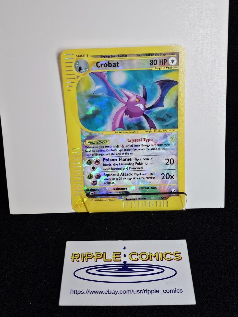 Pokémon Crystal Crobat 10/12 Box Topper Jumbo Card Skyridge | eBay