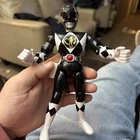 Vintage 1994 Power Rangers Black 8" Action Figure Bandai Karate Kickin’ Zack