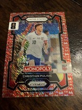 Panini Monopoly Prizm FIFA World Cup 2026 Pulisic #47 Red Big Money Shimmer /100