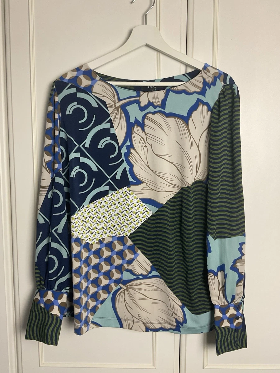 Haut Femme Nux Bleu - Taille S, Manches Longues, En Mélange Coton, Neuf Avec étiquettes (prix Magasin 72€)