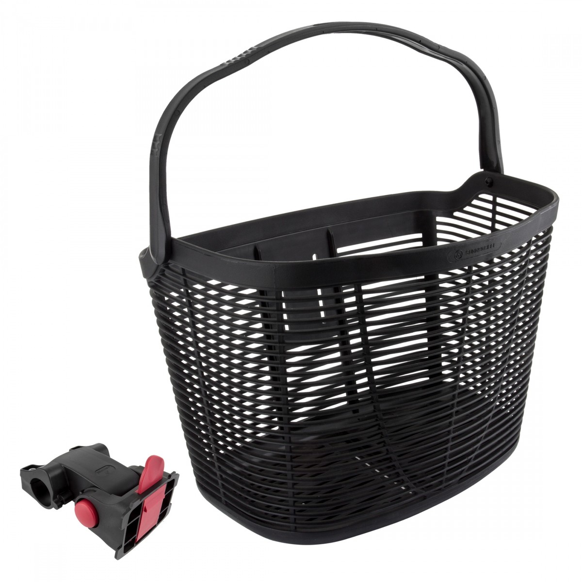 Sunlite HD Plastic QR Bike Basket - Heavy Duty, Rust-Resistant, Quick-Release