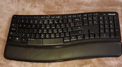 Microsoft Sculpt Comfort Ergo Wireless Black Keyboard KGR1173 Without Receiver