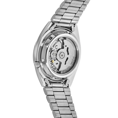 Seiko Series 5 SNXF05 Automatic White Grid Dial 37mm Stainless