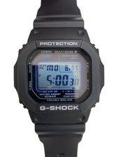 CASIO Solar Watch G SHOCK Digital BLK BLK SS