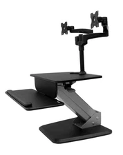 Startech Dual Monitor Sit-to-Stand Workstation One Touch Height Adjustment