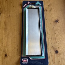 Ledge Letter Plate Box Front Door Gravity Flap Satin  Aluminium New Sh91