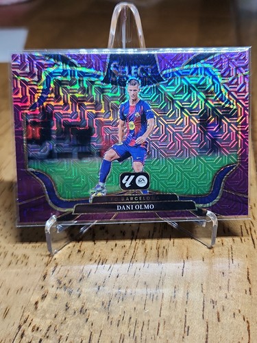 2025-26 Panini Select La Liga Dani Olmo Field Level Purple Mojo Prizm Barcelona