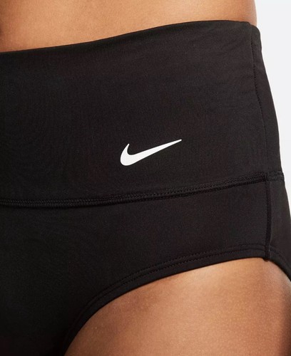 Nike Essential High Waist Bikini Swim Bottoms Large Black NESSA215-001 NWT - Picture 6 of 9