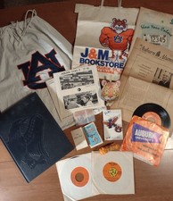 Auburn University Vintage Alumni & Memorabilia 1967 Glomerata, War Eagle 45's ++