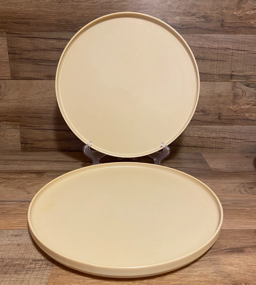 JUEGO DE 2 - Rubbermaid lazy susan / tocadiscos estante para especias - 10,5” - beige Foto 3 de 3