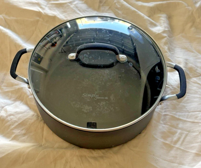 Calphalon Premier Space Saving Hard Anodized Nonstick 6 Qt Pot Dutch Oven Lid