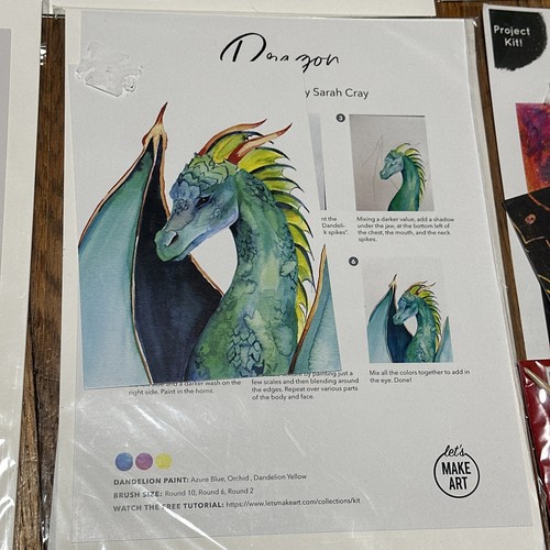 Let’s Make Art - Craft Lot -Tutorial By Sarah Cray NIP - Picture 9 of 16