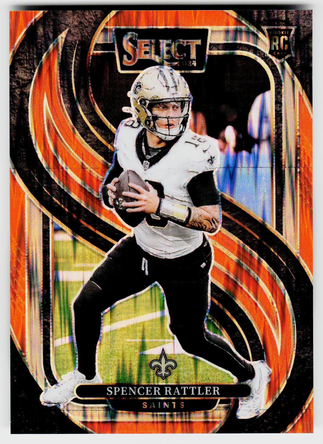 Spencer Rattler 2024 Select Orange Shock #130 RC 291/399 New Orleans Saints
