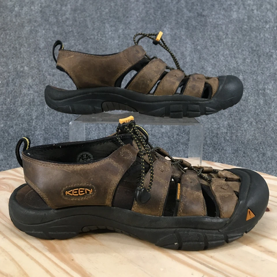 Sandalias Keen Para Hombre 12 Newport H2 Impermeables Cordones Pescador Cuero Marrón Foto 2 de 4