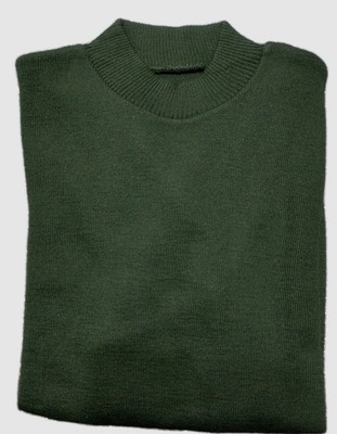 Herren Pullover Langarm Wolle Wolf Halbarm
