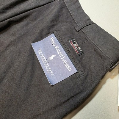 New Polo Ralph Lauren Black Chino Hammond Pant Classic Fit 38x30