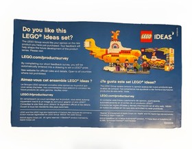LEGO Manual 21306 The Beatles Yellow Submarine Instruction MANUAL ONLY