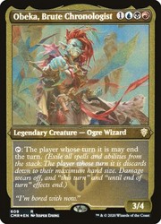 Obeka, Brute Chronologist - Foil Etched Commander Legends #609