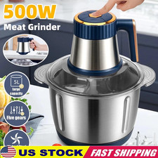 500W Electric Food Chopper Electric Stainless Steel Processor Meat Grinder Mixer