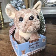 Cuddle + Calm Huggable Frenchie French Bull Dog Weighted Friend 2.2 Lb~FREE SHIP