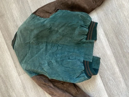 vintage 1980s or 1990s colorblock bomber jacket from The Mens Company, sized Men image 6