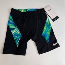 Nike Swim Jammer Men 24 Junior Hydrastrong Swoosh Train Time Lap Pool Core Ne