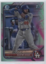 2022 Bowman Chrome Prospects Aqua & Pink Vapor Refractor /125 Alex De Jesus 0c6