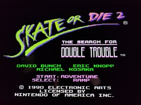 Skate or Die 2 (Nintendo NES, 1990) *Cart + Manual* Authentic Tested & Cleaned!