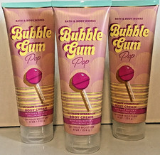 PINK BUBBLE GUM POP ULTIMATE HYDRATION BODY CREAM BATH BODY WORKS 3 PACK LOT NEW