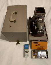 VINTAGE COKESBURY MODEL C500-C2 FILM STRIP PROJECTOR  HOLIDAY FILM SPLICER KIT