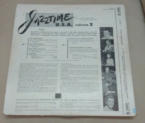 Jazztime U. S. A. VOL. 2 BL 54001 Vinyl LP Record Album - Picture 2 of 4