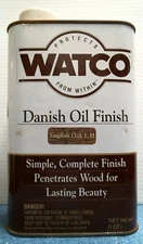 Watco Danish Oil Finish, English Oak L II   1 Quart    (91082)  FS
